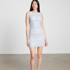 Eliza J Light Blue Sleeveless Lace Sheath Dress 10P Petite NWT Pastel