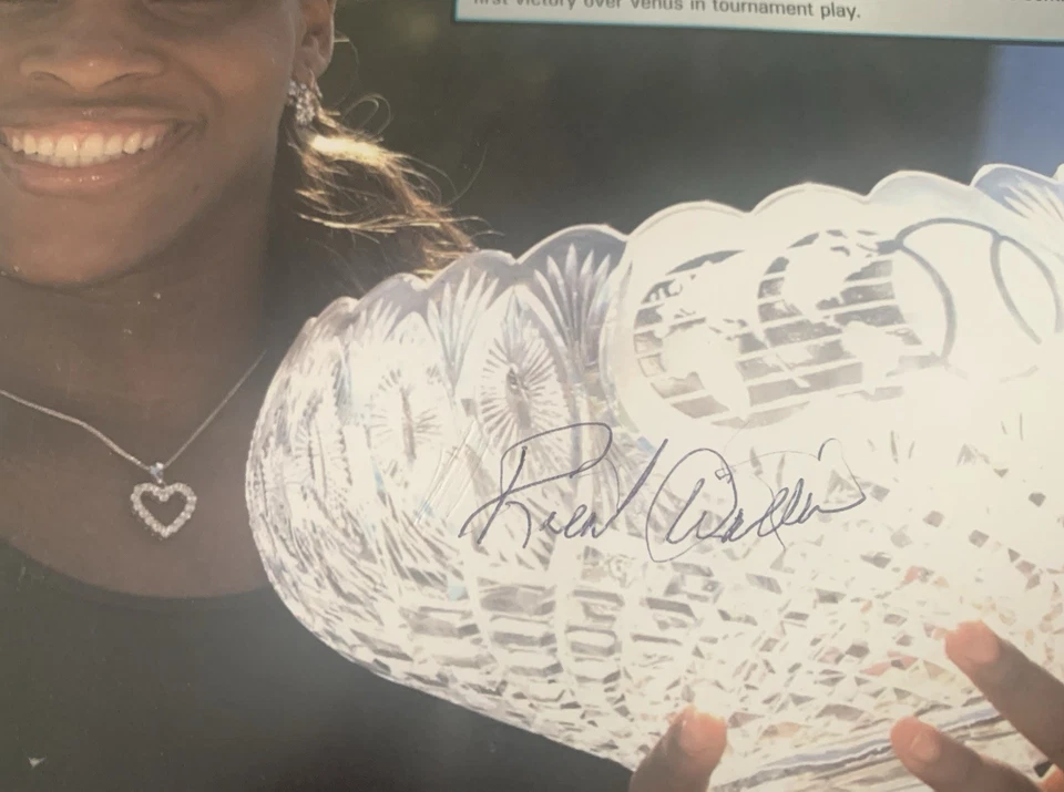 Serena Williams Nadadaq-100 coleccionistas 2002 firmado por su padre. Foto 4 de 4