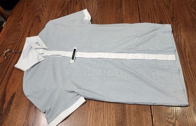 Equiline, New, short sleeve show shirt, white striped, 40, $259 mens men's