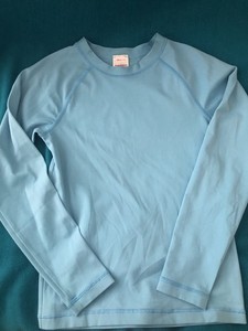 Hanna Andersson 130 Blue Rash Guard Dri-fit Long Sleeve Top. EUC