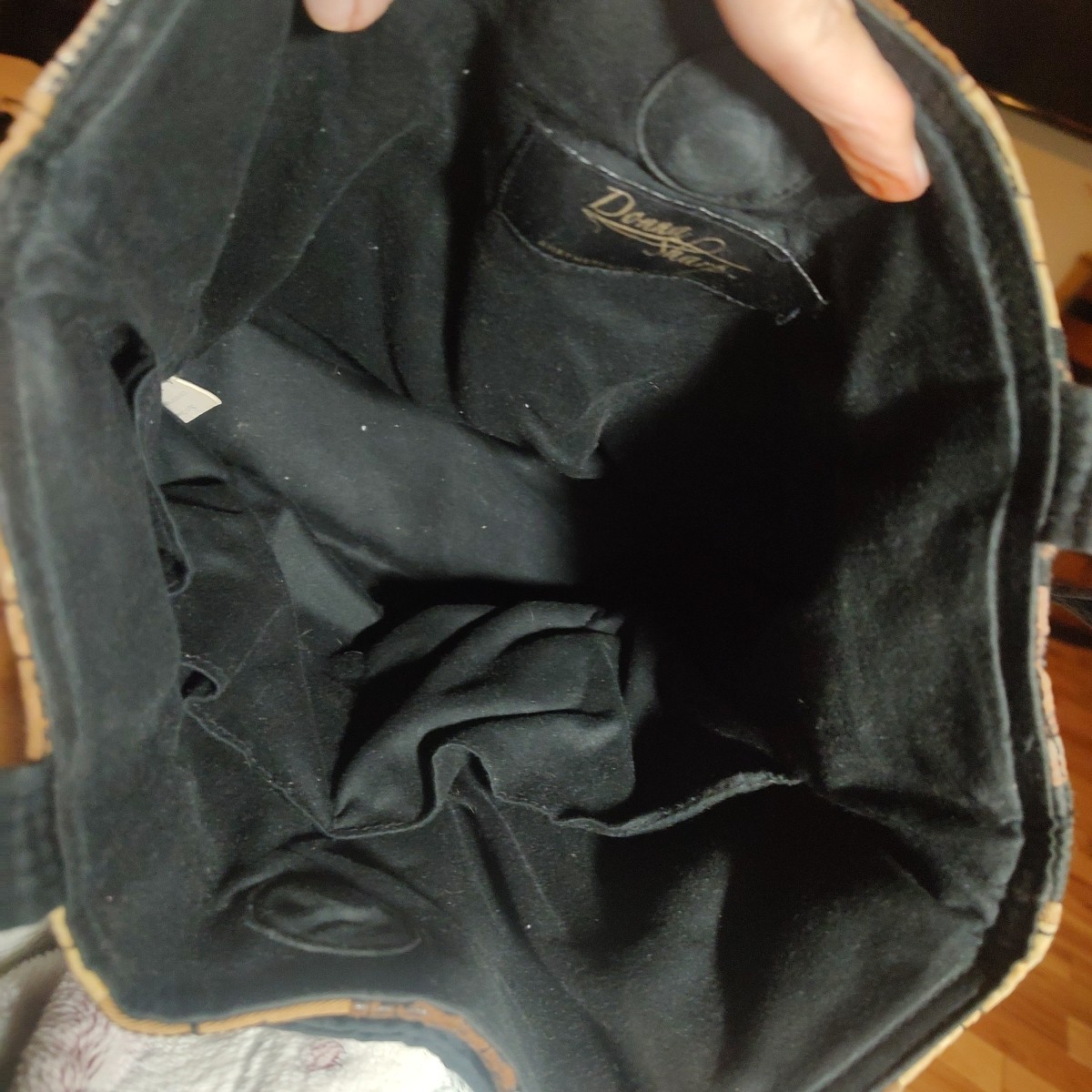 Donna Sharp Brown Patchwork Purse - image 7