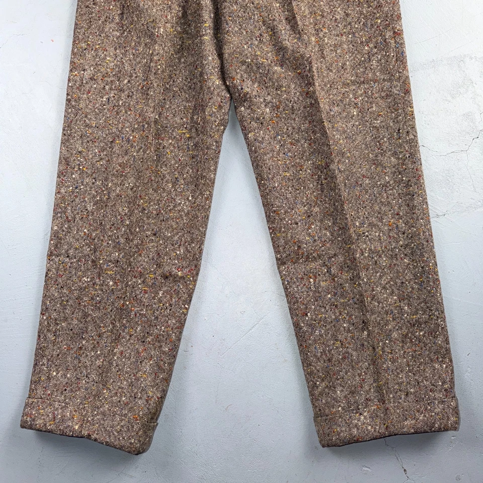Pantalones de lana moteados de colección años 40 para hombre talla 32x32 Rockabilly muilticolor años 40 Foto 3 de 4