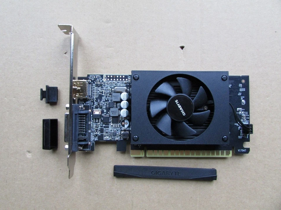 GIGABYTE NVIDIA GEFORCE GT710 2GB PCI GRAPHICS CARD BOXED LOW PROFILE - Image 3 of 4