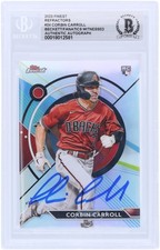 Corbin Carroll Arizona Diamondbacks Signed 2023 Topps Finest #24 BAS Rookie Card