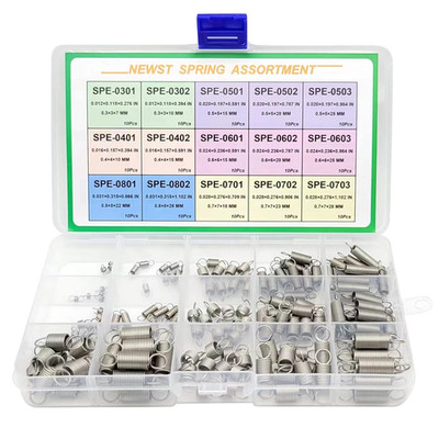 Extension Spring |  Spring Assortment Set | Stainless Steel Small Extension Spri