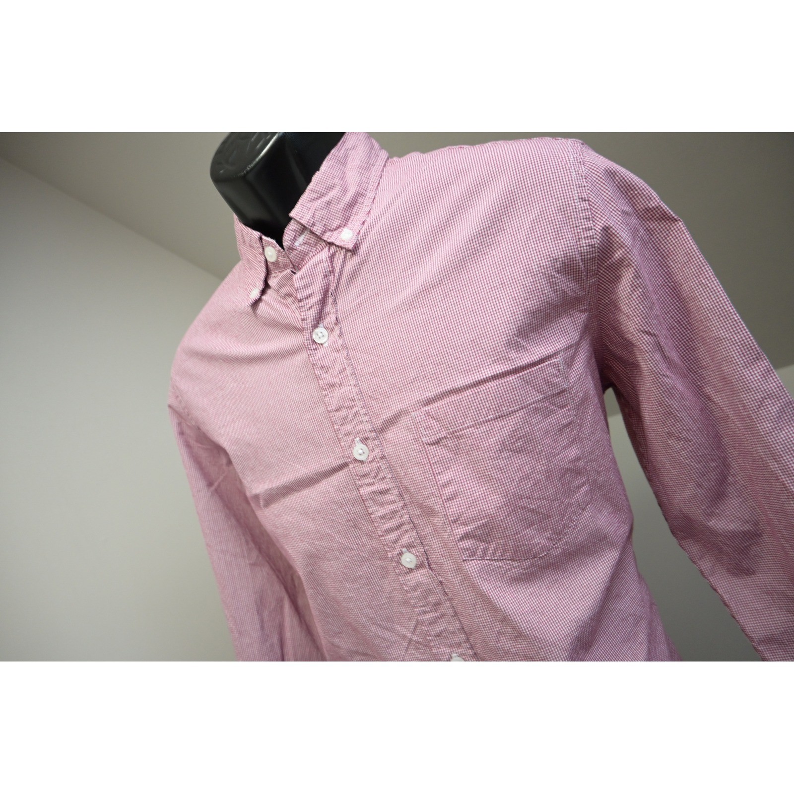 J.Crew Flex Button Down Mens Medium Red Gingham E… - image 2