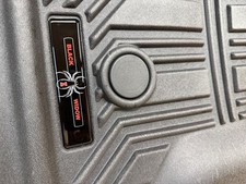 New Black Widow Rubber Front Floor Mats Fits Chevy Silverado Gmc Sierra 14-18