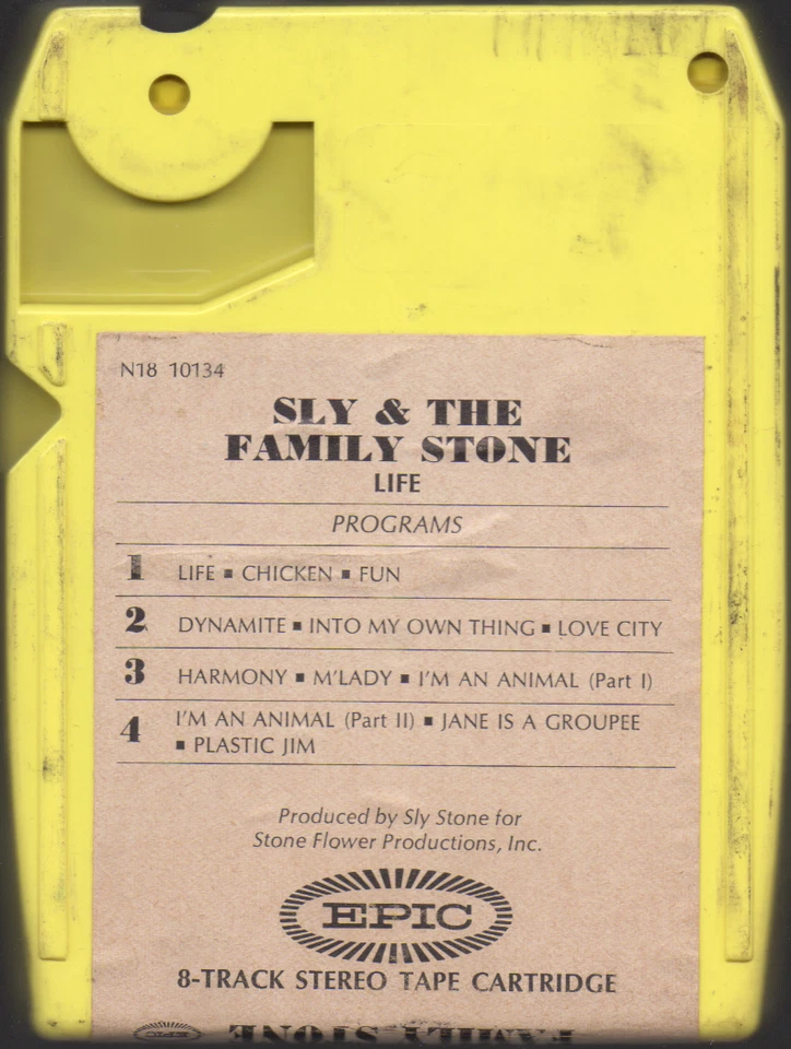 ERROR! YARDBIRDS Greatest Hits IN SLY & FAMILY STONE Life CART EPIC 8 TRACK! - Image 2 of 4