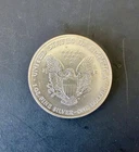2001 $1 American Silver Eagle 1 oz Lightly Toned
