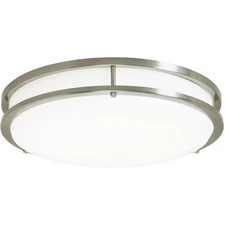 DESIGNERS FOUNTAIN 16" EV1416C3C-35 EnviroLite Flush Mount Light Brushed Nickel