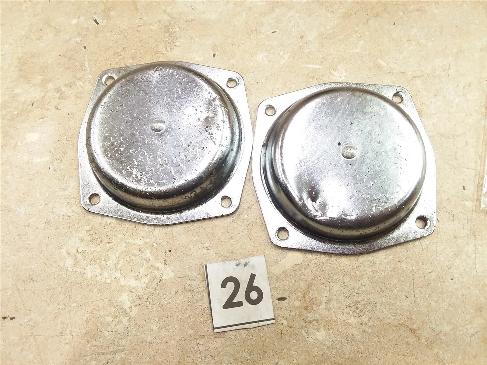 Kawasaki KZ400-H LTD V60A Carburetor Top Caps Covers 1979 #26 UO AP-405