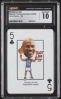Michael Jordan 2008 Hero DecksObama PresidentialDeck5Clubs Playing Card (CGC 10)
