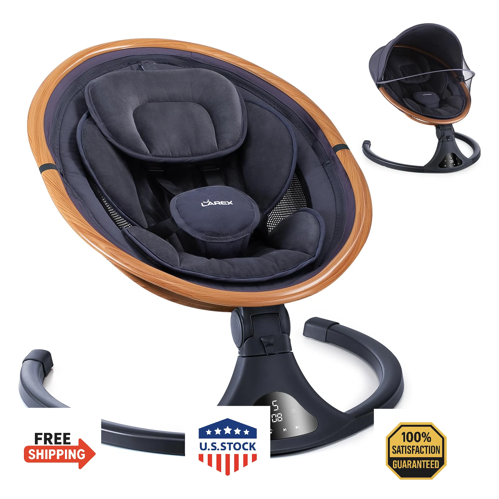 LAREX Baby-to-Toddler Electric Infant Swing Portable for Newborns & Young Childr
Opens in a new wind