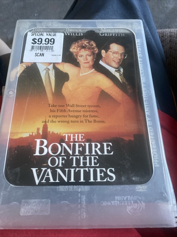 Bonfire of the Vanities (DVD, 1999) Tom Hanks - Bruce Willis - Melanie Griffith