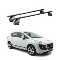 Menabo DachträGer GrundtäGer FüR Peugeot 3008 2009-2016 75Kg Stahl Schwarz 2 Tlg
