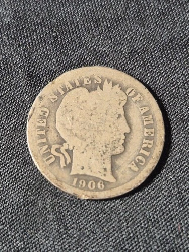 1906 Barber Dime. Silver.