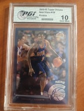 2002-03 Topps Chrome #/139 Nene Hilario Rc PGI 10 Gem Mint