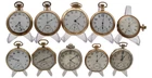 Elgin 12S-18S 7J-17J Gold Filled Vintage Pocket Watches Lot of 10 RUNNING PW-168
