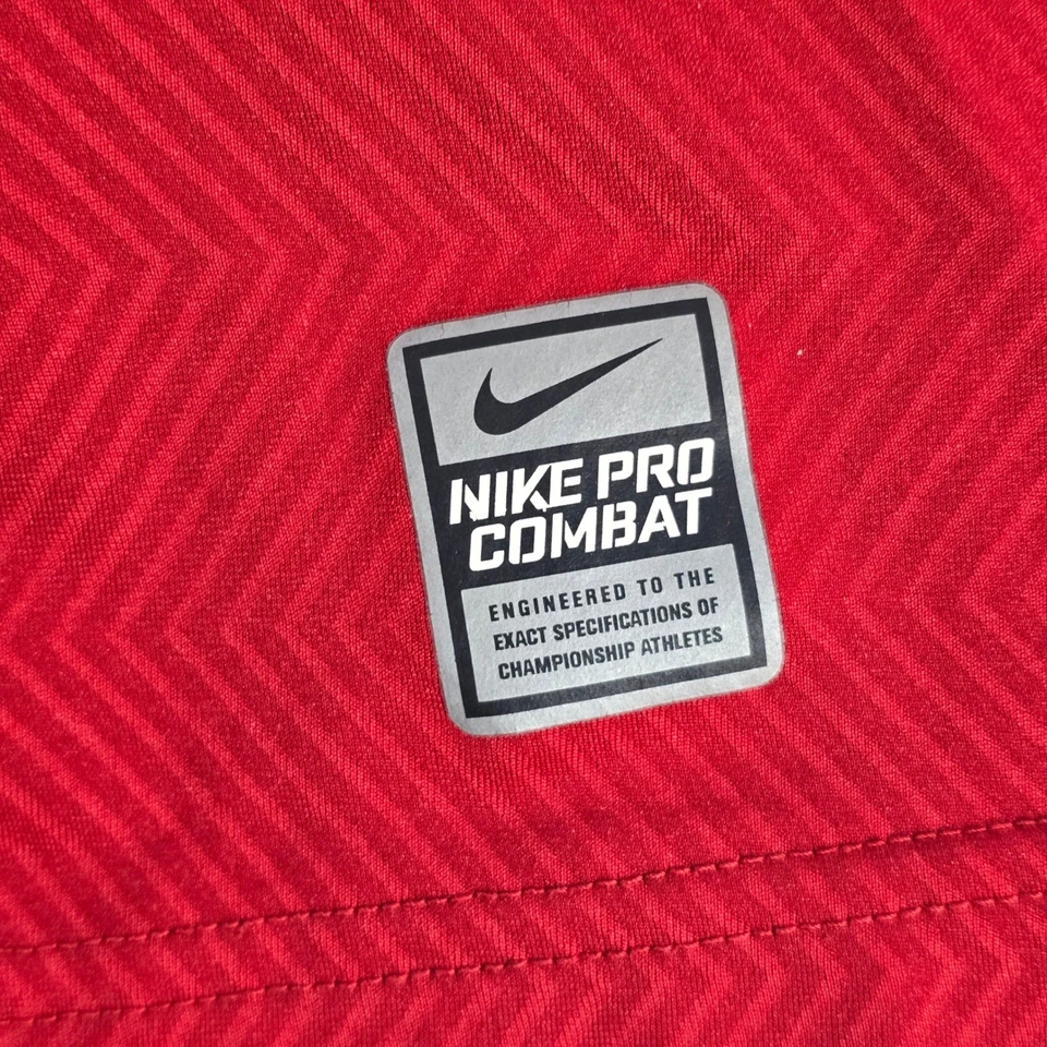 Nike Pro Combat Hyperwarm Lite Rojo Bateador de Béisbol Camisa Manga Larga Hombres XL Foto 4 de 4