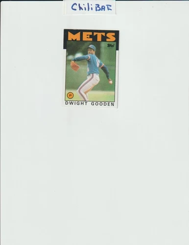 1986 Topps Dwight Gooden Baseball Card #250 NY Mets