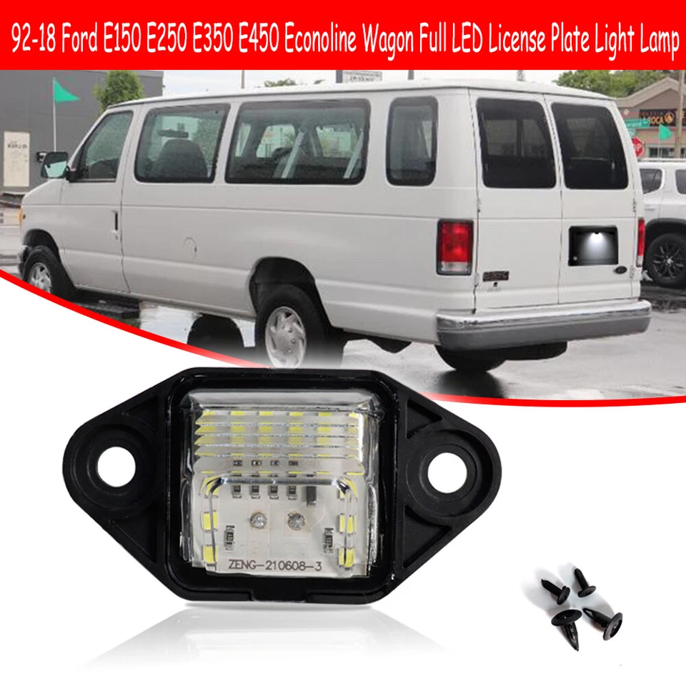 For 92-18 Ford E150 E250 E350 E450 Econoline Van LED License Plate Light Bulb EA - Image 2 of 4