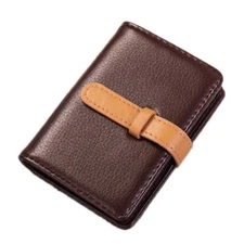 NNEDSZ Portable Pu Leather Card Holder - Business & Credit Cards - Brown