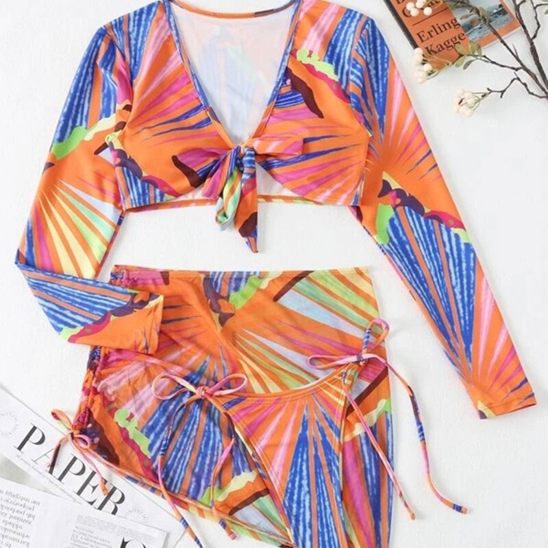 Sexy Small Bathing Suit Cover Chest Gathered Wrap Swimming Bathing Suit