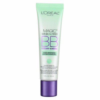 5 Pack L'Oreal Paris Magic Skinbeautifier BB Cream, Anti-Redness, 1 fl oz