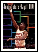 1993-94 Topps - Topps Gold Playoff MVP #205 Hakeem Olajuwon Rockets