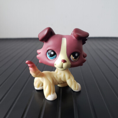 Authentic LPS Littlest Petshop #1262 Chien Colley Dog