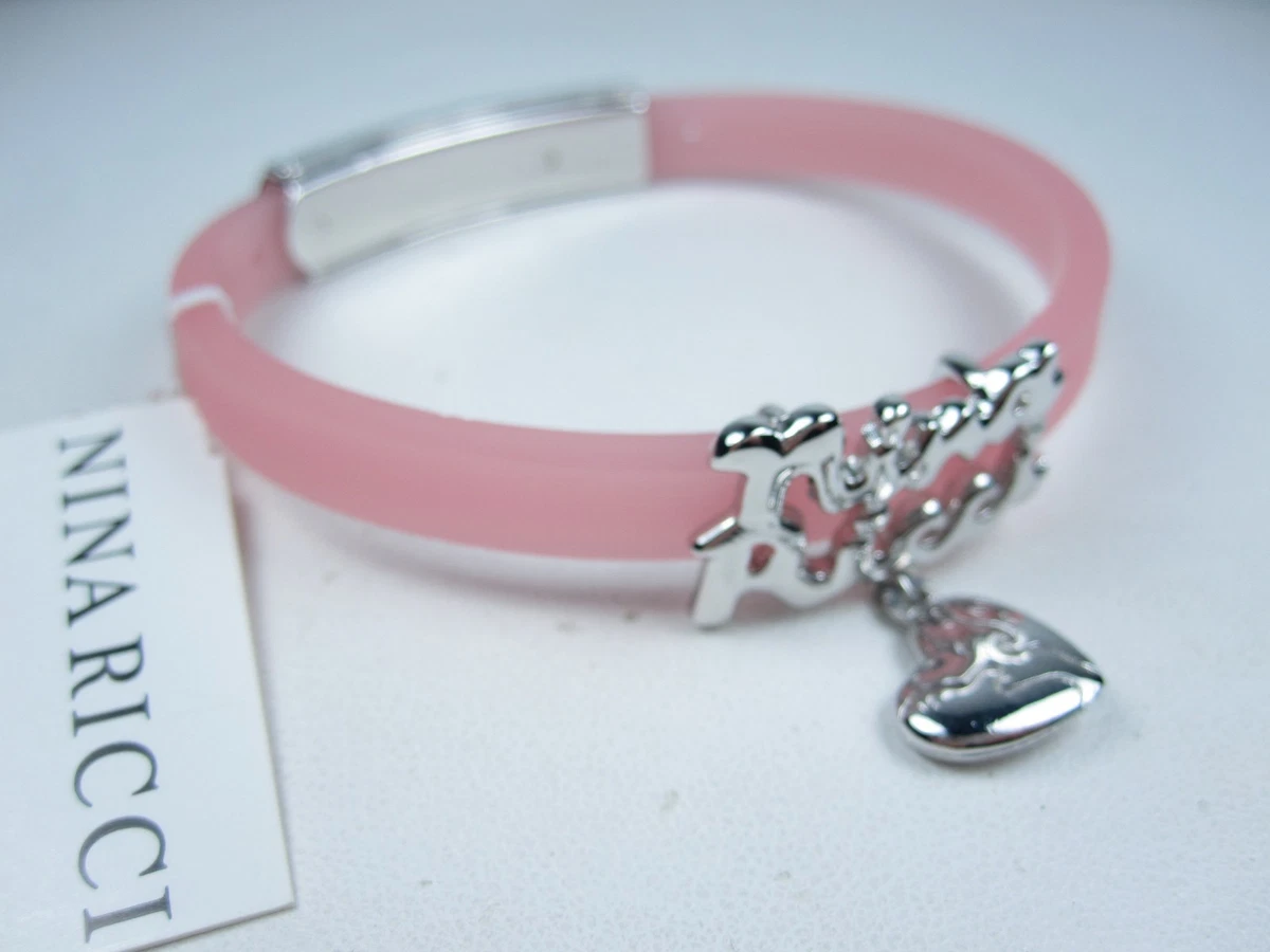 Bracelet NINA RICCI - Modèle Neuf Avec étiquettes, Couleur Rouge, Fermoir Mousqueton