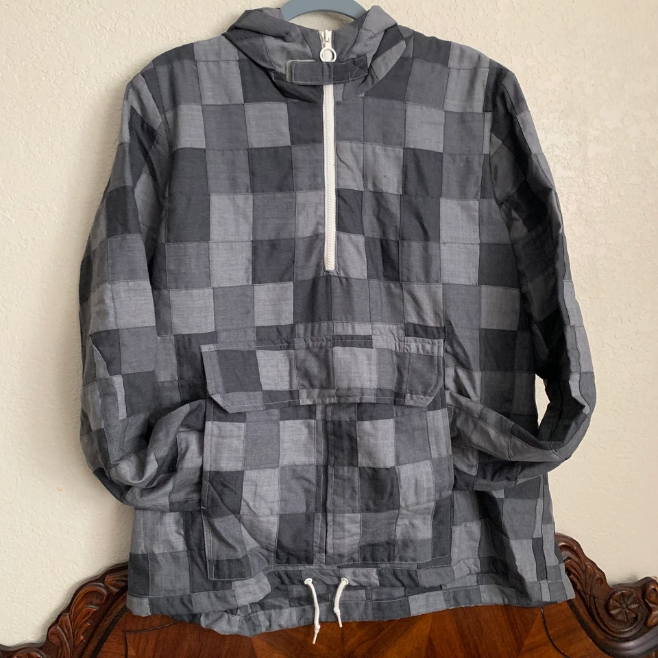 BAND OF OUTSIDERS BARNEYS NY ARTISANAL RARE Quilt Pullover ANORAK MENS - Image 2 of 4