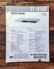 Sony ST-JX500 Tuner Service Manual Original 