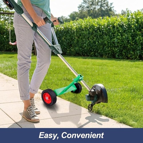Adjustable Support Wheel Attachment String Trimmer 26mm 28mm Shaft Easy Weeding - Picture 9 of 9