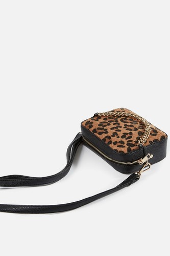 SUPRE FURRY LEOPARD MINI CHAIN BAG BNWT FREE POST (CPS12) FESTIVAL BAG - Picture 2 of 3