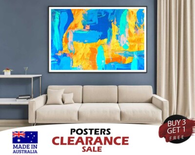 Colorful Abstract Design Wall Art 70x50cm Poster Prints