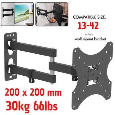 26-55 Zoll LED LCD TV Wandhalterung TFT Monitor Halterung neigbar schwenkbar DE