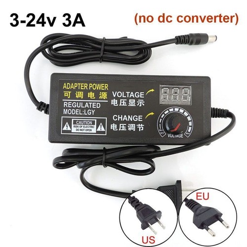 Adjustable Universal AC To DC 3/12V 5V 6V 8v 18v 24V 9V 24V Volt DC converter - Picture 15 of 20