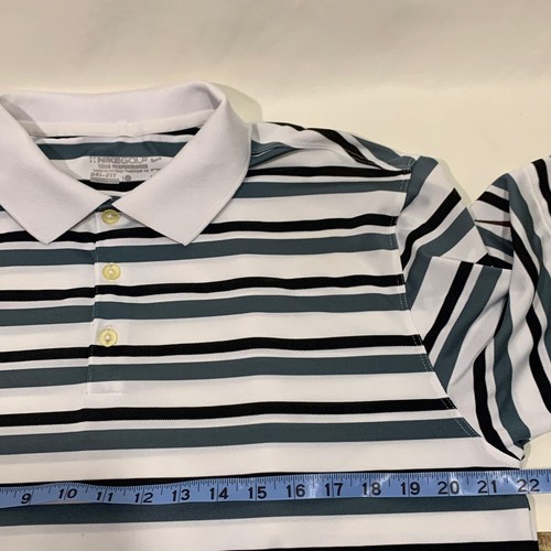 Polo uomo Nike Golf Tour Performance manica corta taglia large bianco nero grigio - Foto 13 di 15