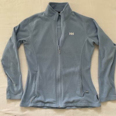 HH Helly Hansen Women Daybreaker Fleece Jacket Light Blue LARGE Light Polartec