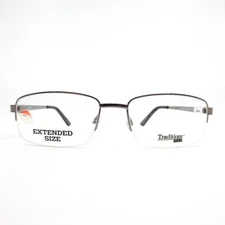 Traditions T 21 COL 20 Gunmetal Mens Half Rim Eyeglasses 58-19-150