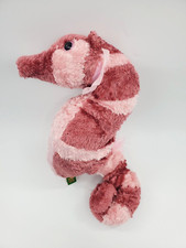 Wild Republic Pink Seahorse Striped Plush 11" Stuffed Animal Toy B317