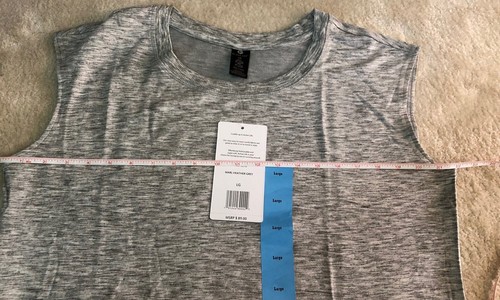 Active Life Scoop Neck Sleeveless Sport Dress Marl Heather Grey L NWT MSRP $89! - Picture 9 of 12