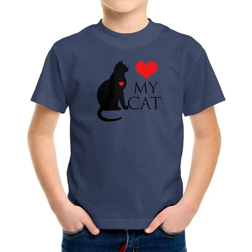 Love Cat heart Toddler Kid Tee Youth T-Shirt Shirt Graphic Tee Pet Gift cat love - Picture 15 of 15