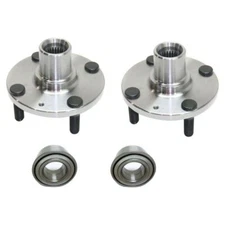 Pair Front Wheel Hub Bearing For 2002 2003 2004 Hyundai Accent 1.6L 4Lug