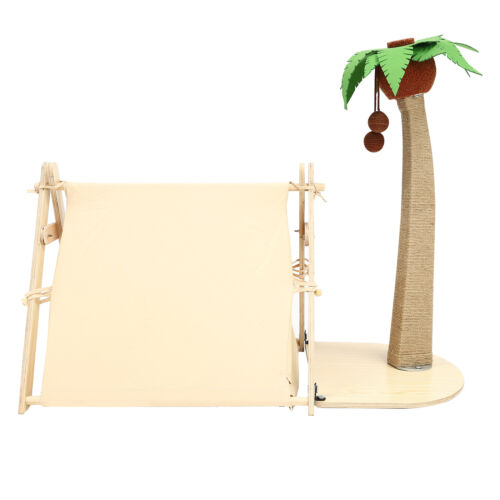 Cat Nest & Cat Scratching Post with Hanging Ball for Indoor Cats and Kittens - Picture 6 of 24