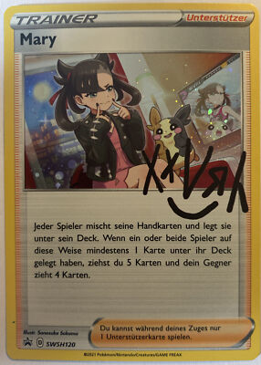 Pokemon Mary HOLO | Deutsch SWSH120 Black Star Promo | Near Mint