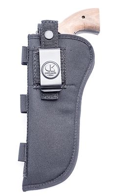S&W 357 6'' | Nylon OWB Outside Belt Gun Holster with Ammo Loops. Made in USA