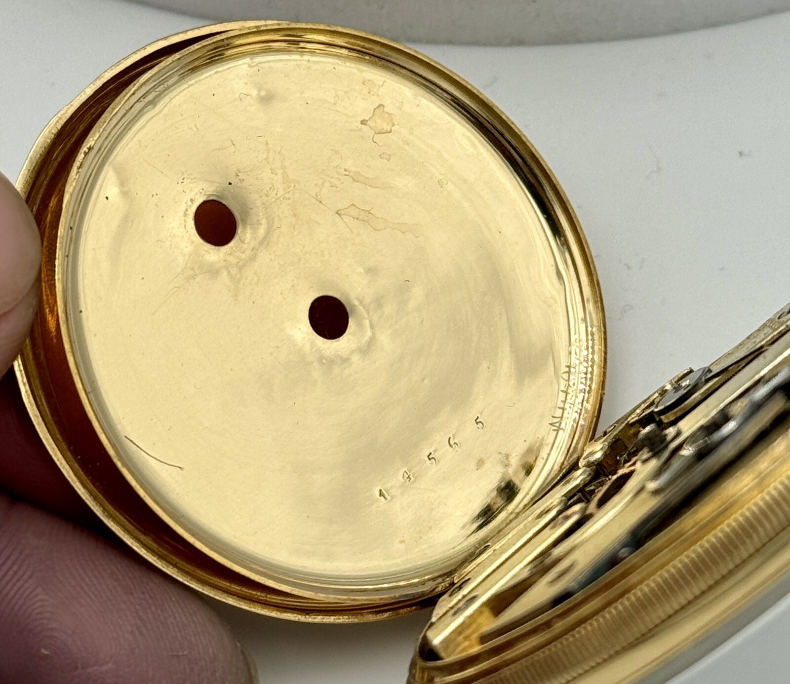 2 X Pocket Watch Escapement 13 Ancre Aiguelles 18K Incl. Kette&holzbox