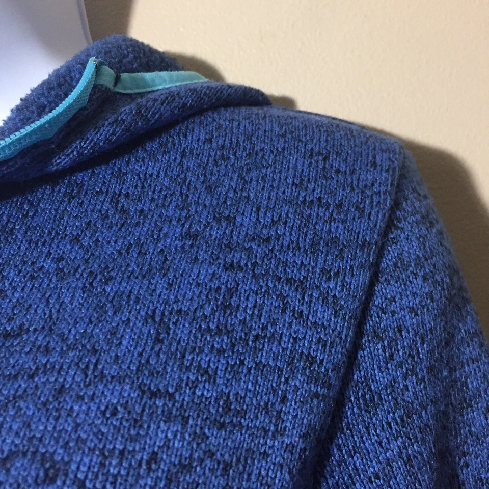 Element Athleisure S Azul Negro Sudadera con Capucha Suéter Polar Chaqueta Bolsillos Foto 4 de 4